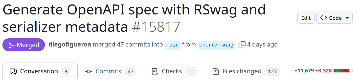 Pull request with OpenAPI schema generation for Whop.com: stats header