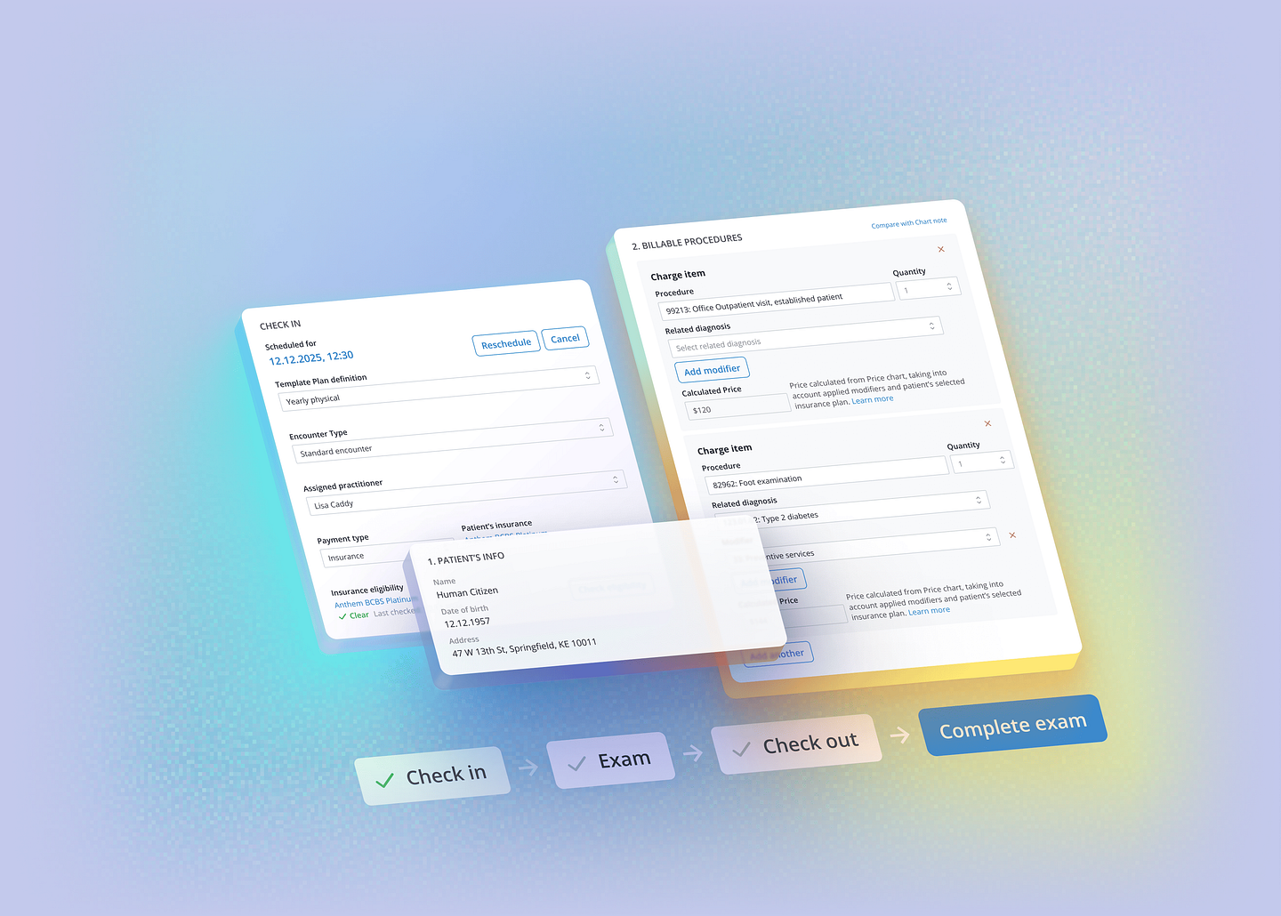 Background for Demo app design for Medplum, open source healthcare developer platform
