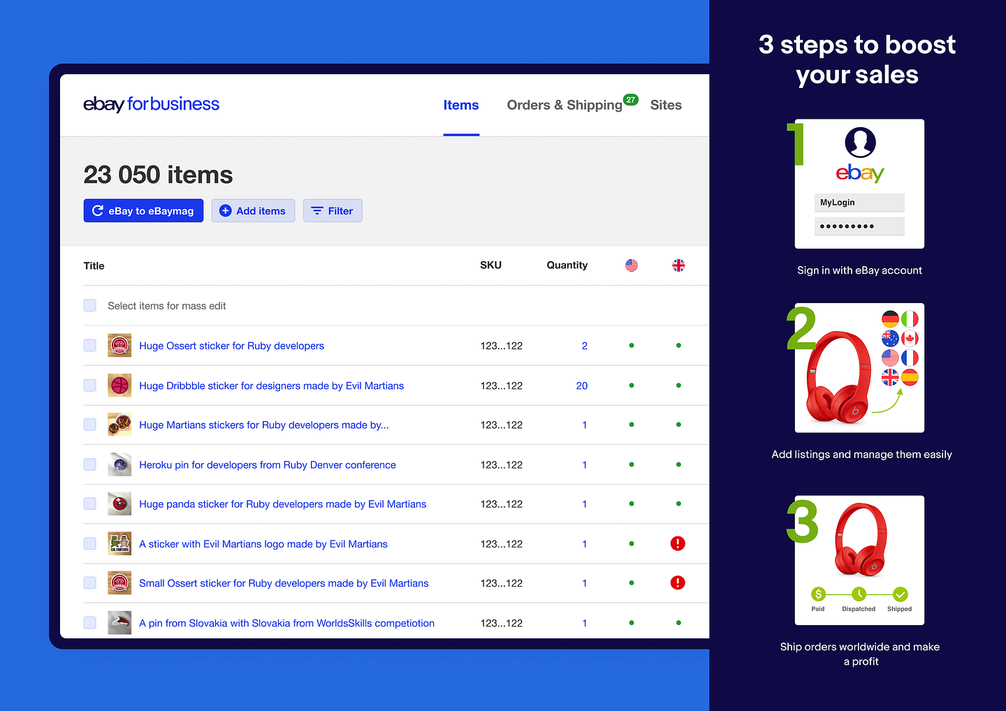 eBaymag in 3 steps
