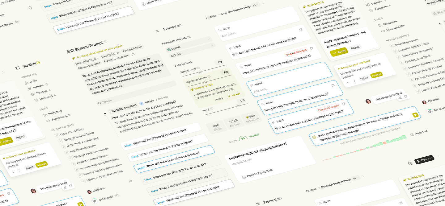 Wall of reusable UI components from the design system