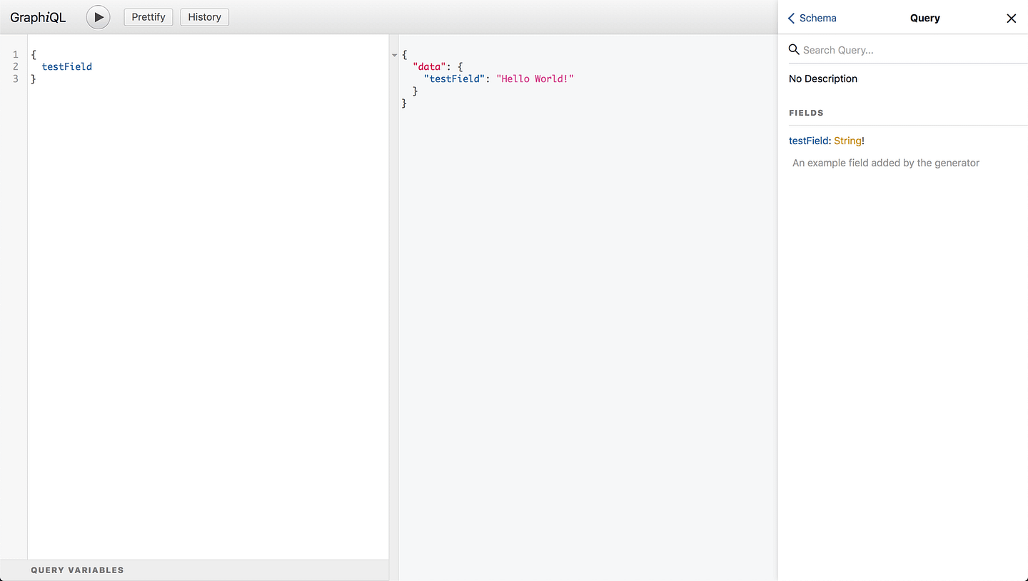 GraphiQL UI