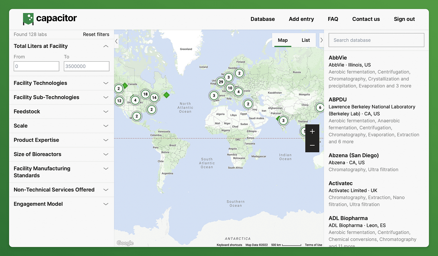 Synonym Capacitor map view