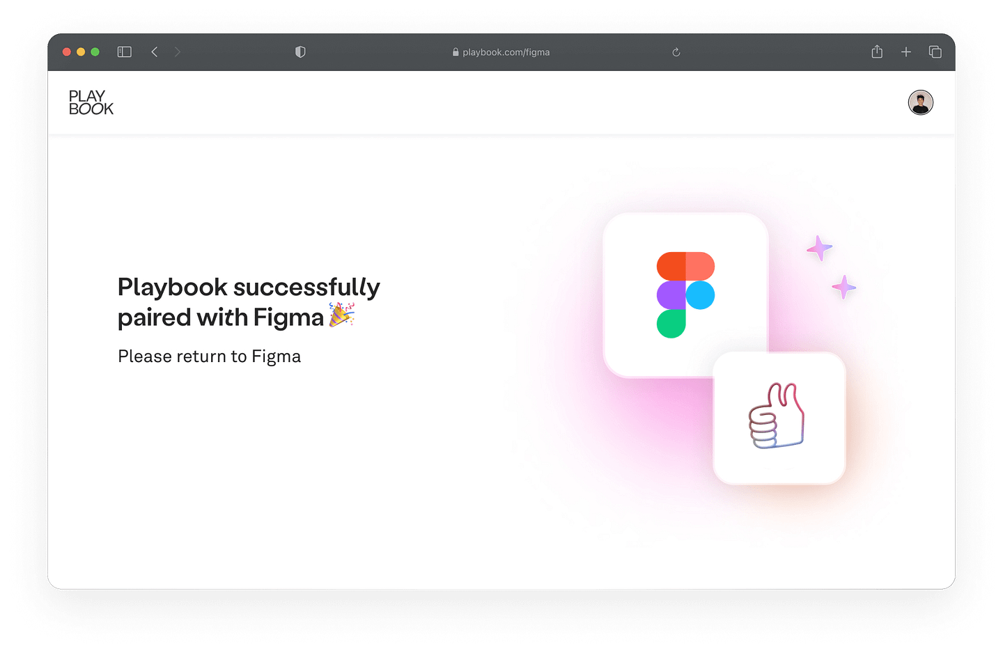 Special OAuth page in Playbook web app to authorize Figma plugin