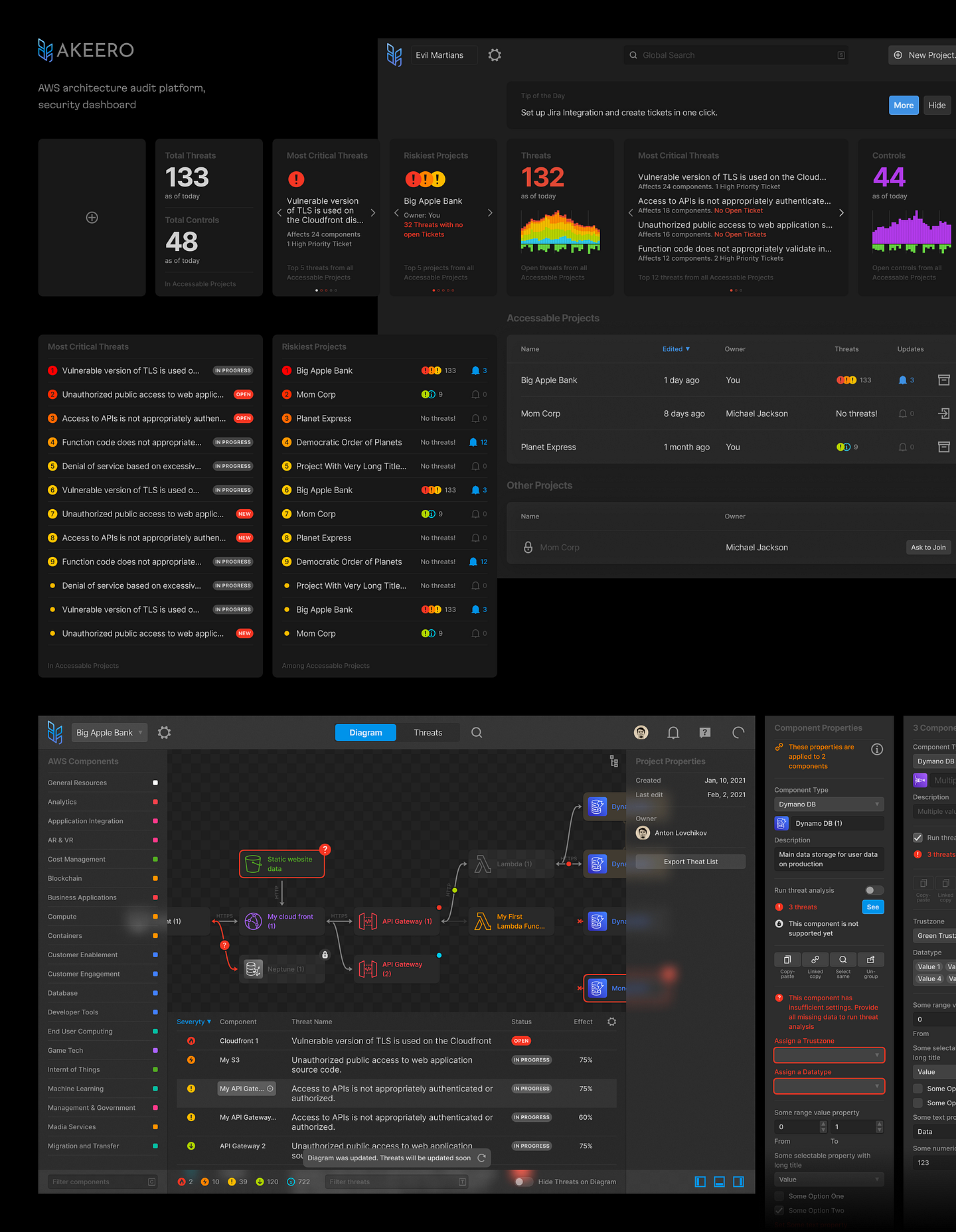 Akeero UI example
