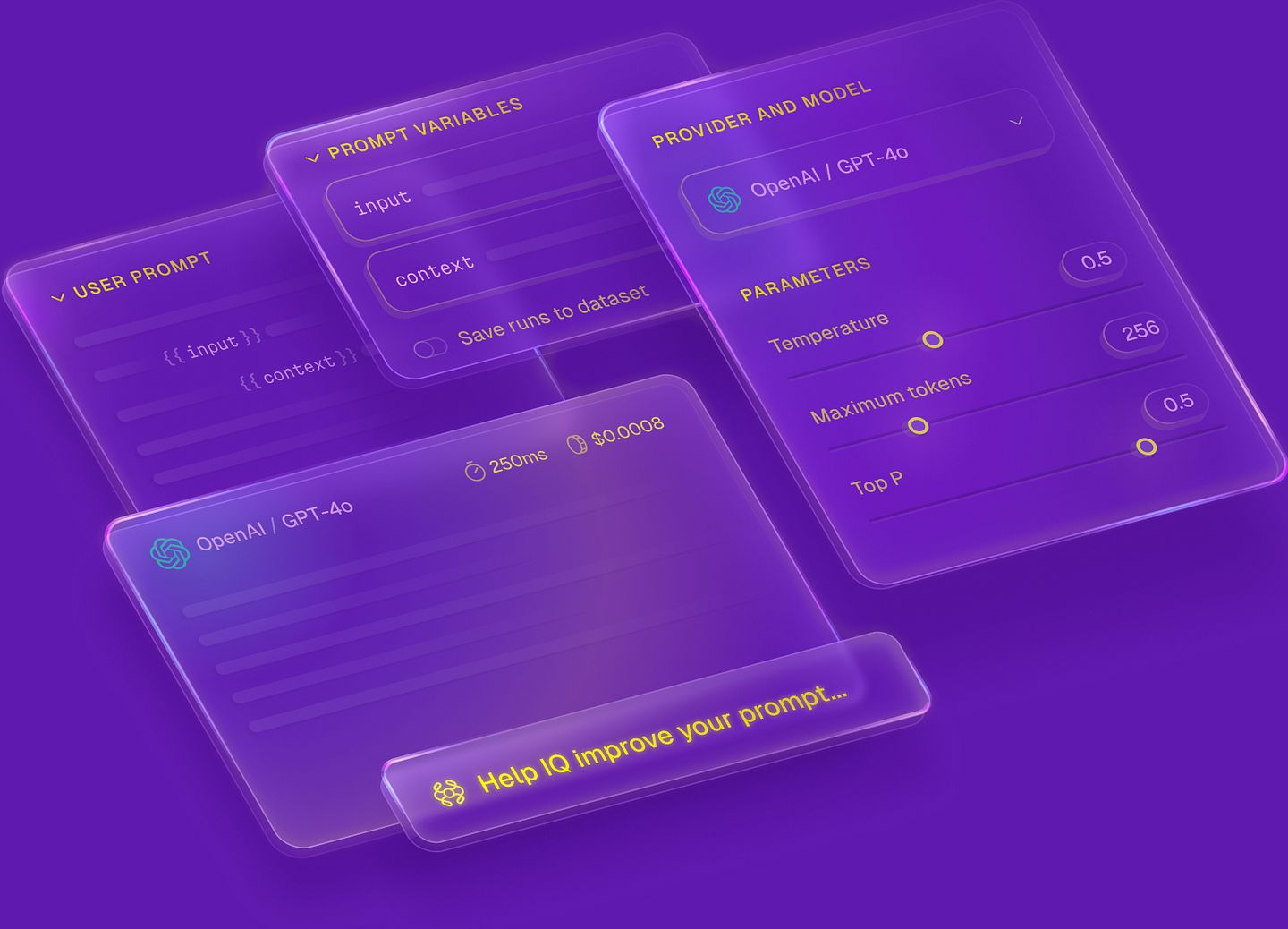 Cover for UI for Quotient AI: the developer tool for prompt engineers