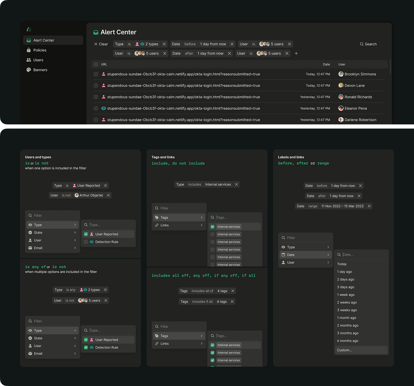 Miru UI showcase