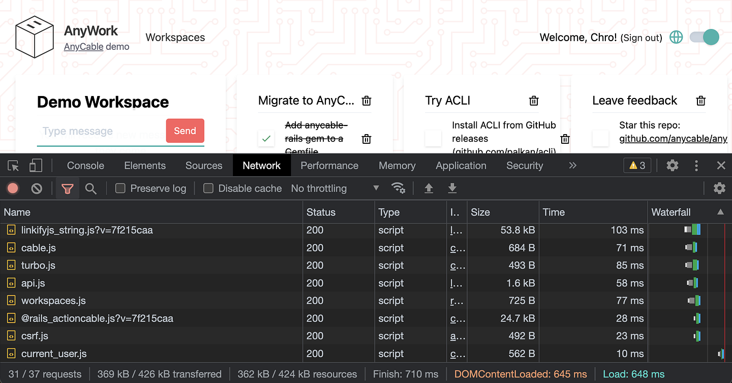 Serving assets via Vite dev server