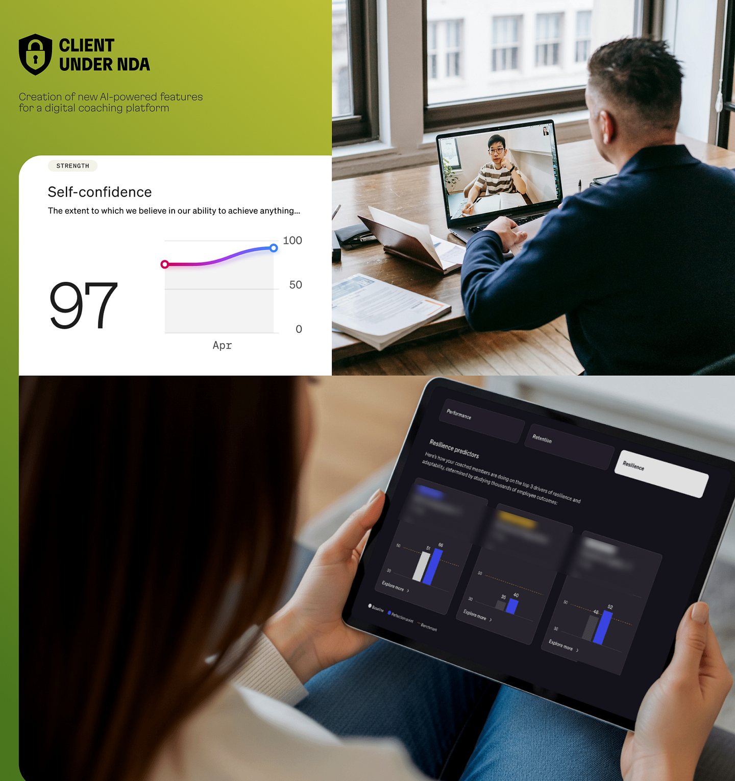 Coaching platform's UI