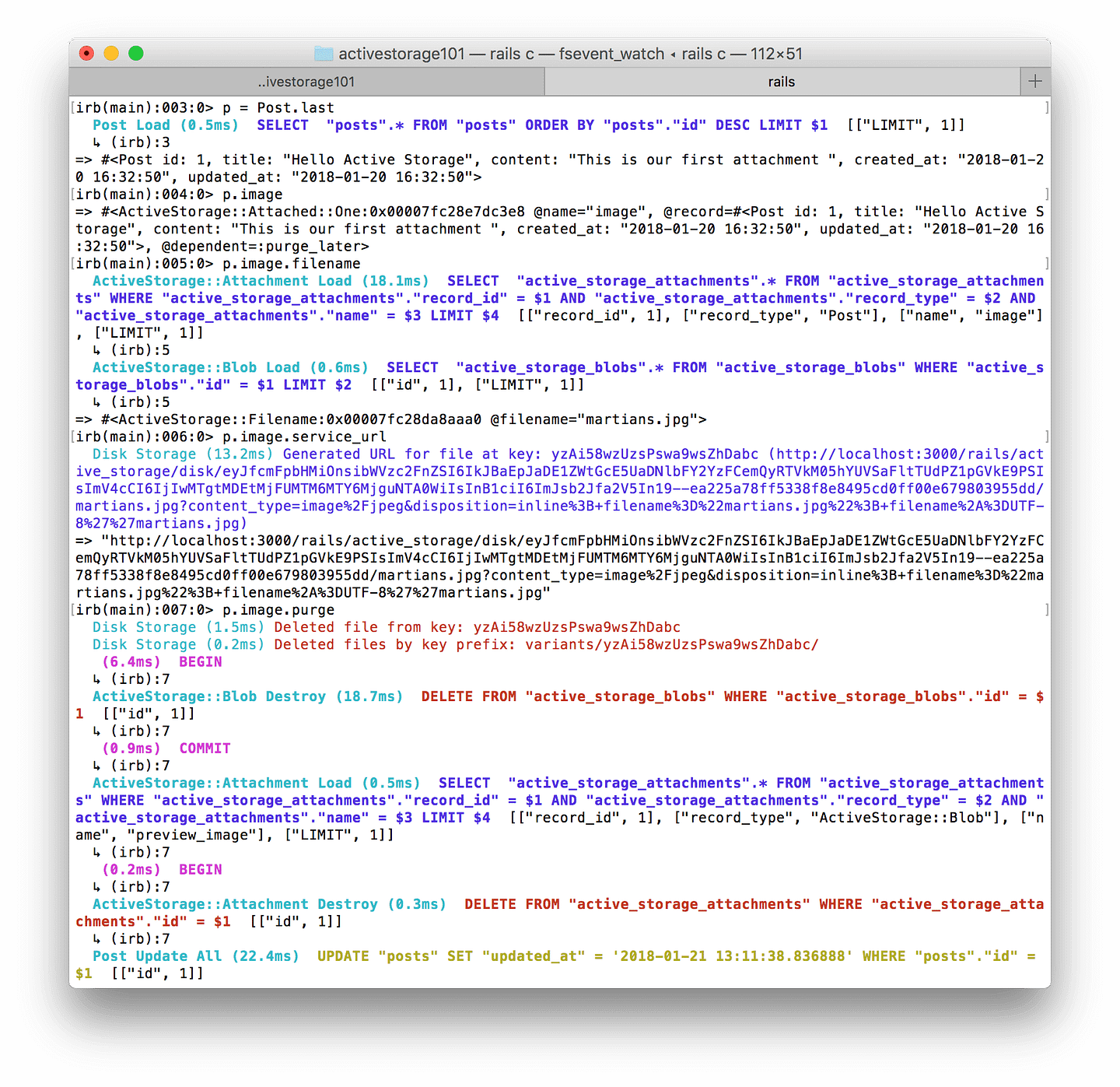 Rails console